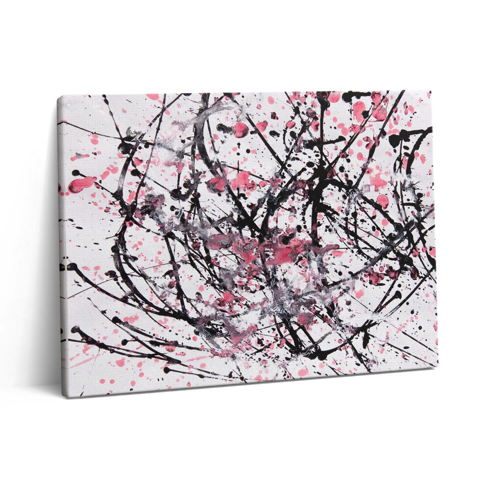 Pictură pe pânză 80x60 Abstracție cu pensulă