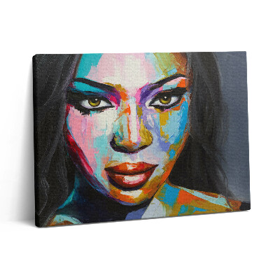 Pictură pe pânză 80x60 Chipul unei femei de culoare