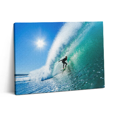 Pictură pe pânză 80x60 Surfing în Hawaii
