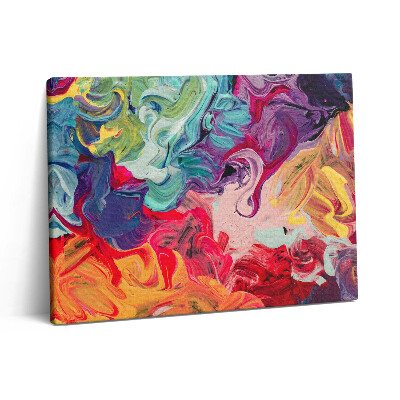 Pictură pe pânză 80x60 Abstracție colorată