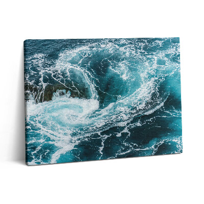 Pictură pe pânză 80x60 Valuri spumoase învolburate