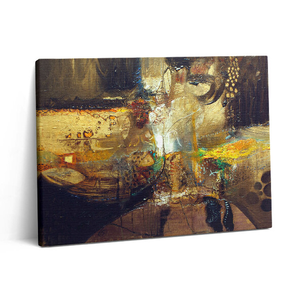 Pictură pe pânză 80x60 Abstracție colorată pictată