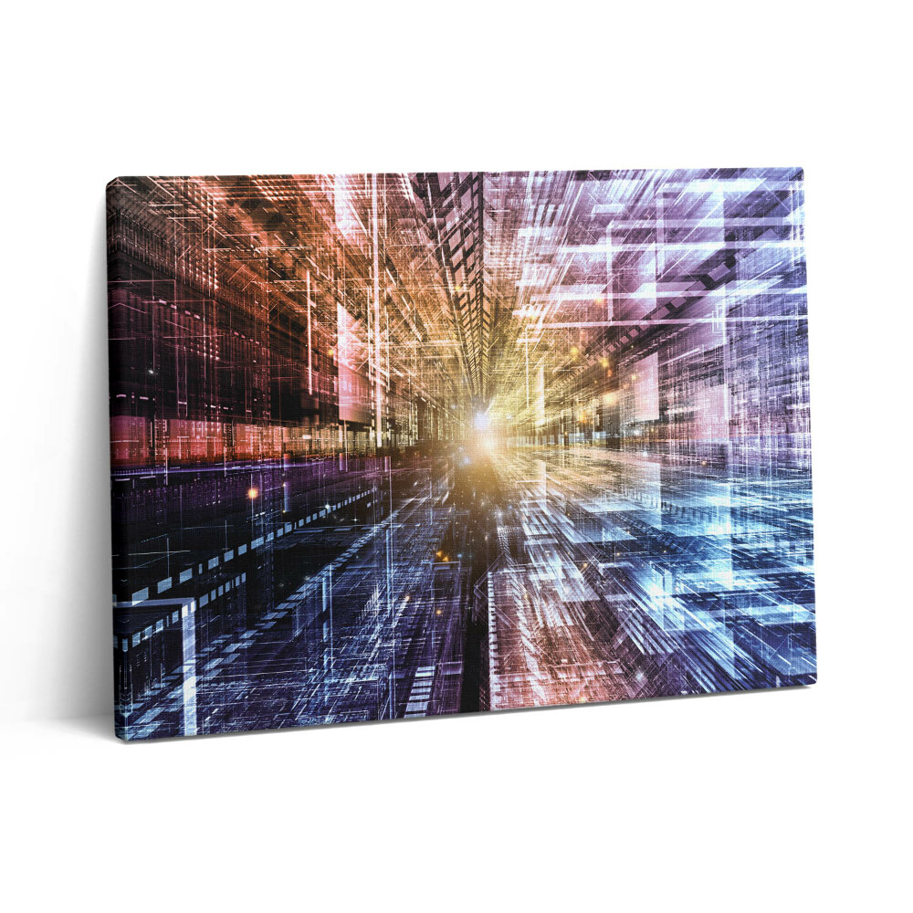 Pictură pe pânză 80x60 Model abstract de lumină