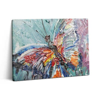 Pictură pe pânză 80x60 Prim-plan al unei picturi în ulei