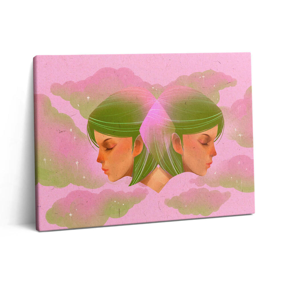 Pictură pe pânză 80x60 Portret abstract al unei femei