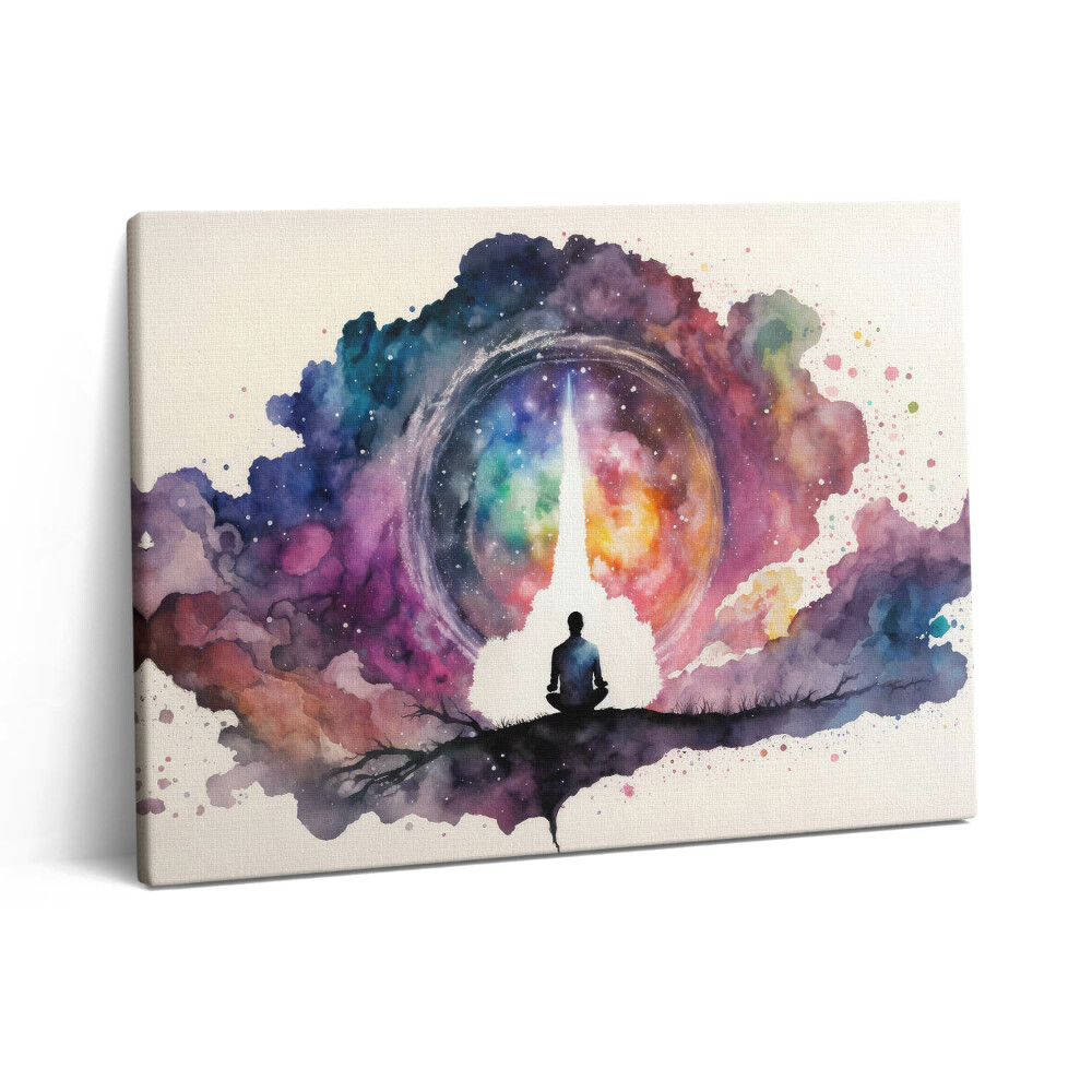 Pictură pe pânză 80x60 Meditație despre stilul de viață