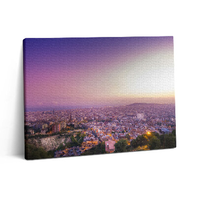 Pictură pe pânză 80x60 Buncărele El Carmel din Barcelona