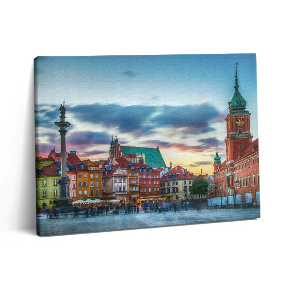 Pictură pe pânză 80x60 Castelul Orașului Vechi din Varșovia