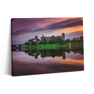 Pictură pe pânză 80x60 Castelul Regal Wawel Est