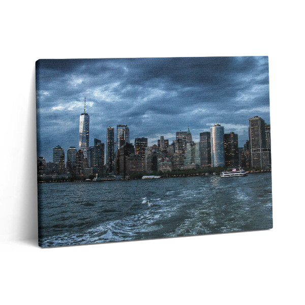 Pictură pe pânză 80x60 Orizontul New York-ului
