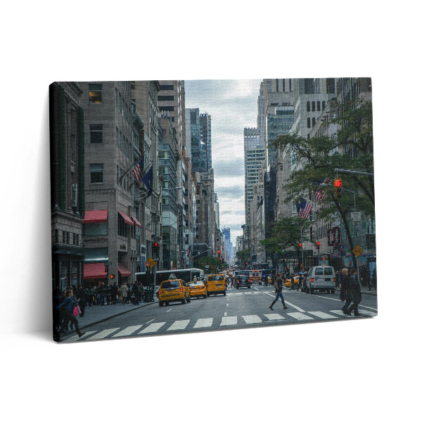 Pictură pe pânză 80x60 Taxi stradal din New York