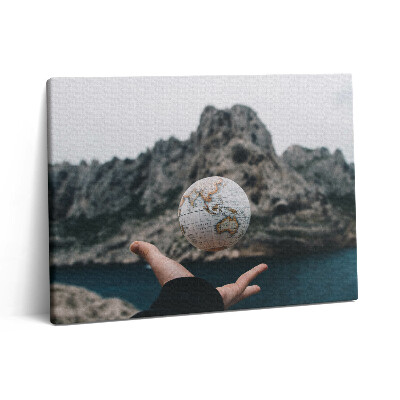 Pictură pe pânză 80x60 Glob