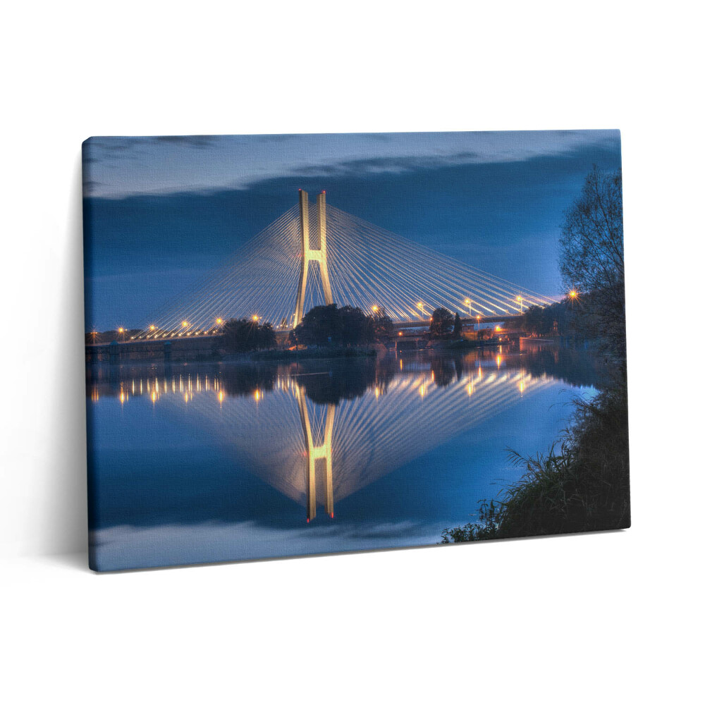 Pictură pe pânză 80x60 Podul Rędziński din Wrocław