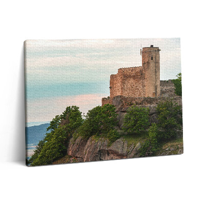 Pictură pe pânză 80x60 Castelul Chojnik din Jelenia Gora