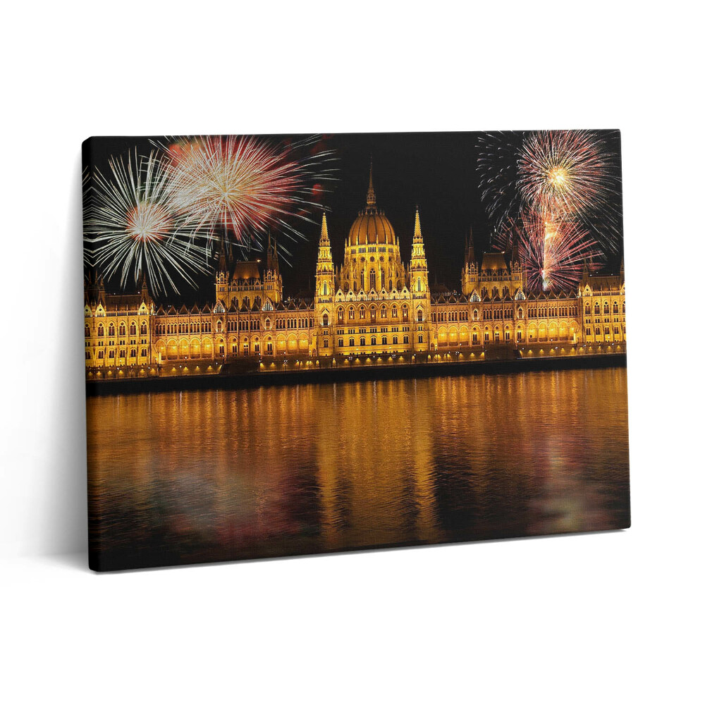 Pictură pe pânză 80x60 Clădirea Parlamentului Ungar