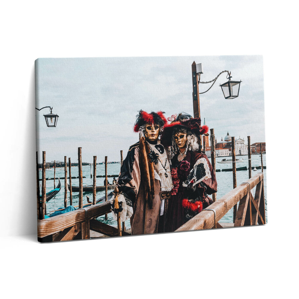 Pictură pe pânză 80x60 Carnavalul din Veneția