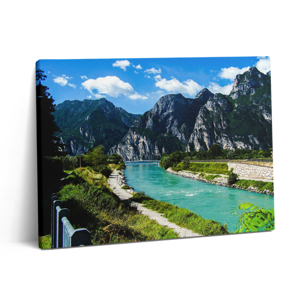 Pictură pe pânză 80x60 Rezervorul Lacului Garda