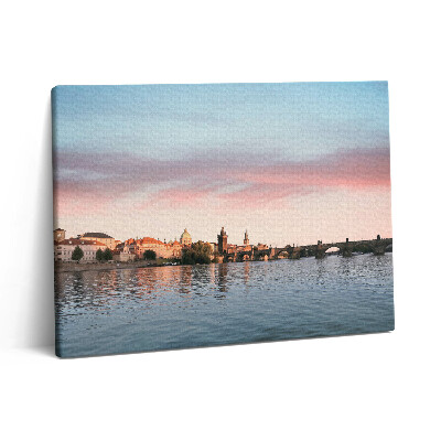 Pictură pe pânză 80x60 Podul Carol din Praga