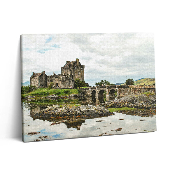 Pictură pe pânză 80x60 Castelul Eilean Donan din Scoția