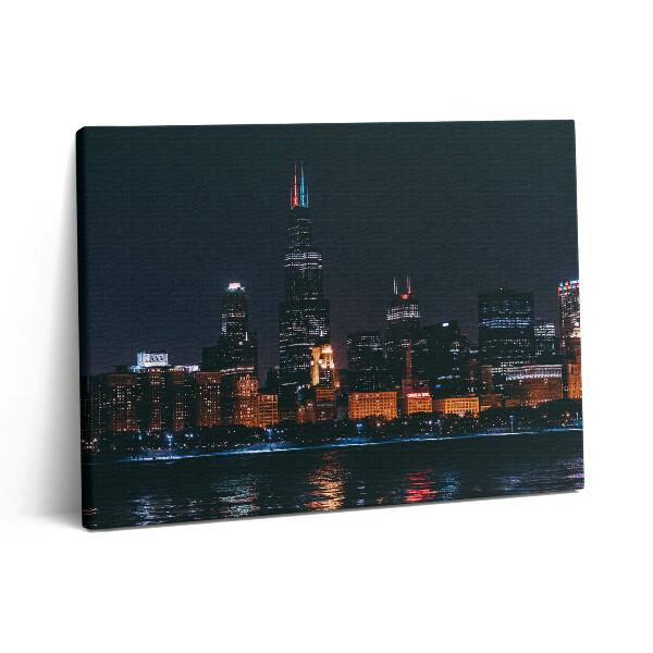 Pictură pe pânză 80x60 Peisaj urban Chicago