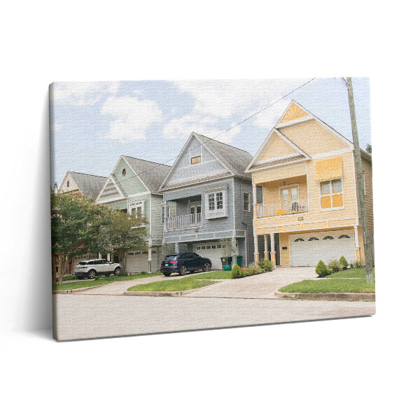 Pictură pe pânză 80x60 Case în Houston
