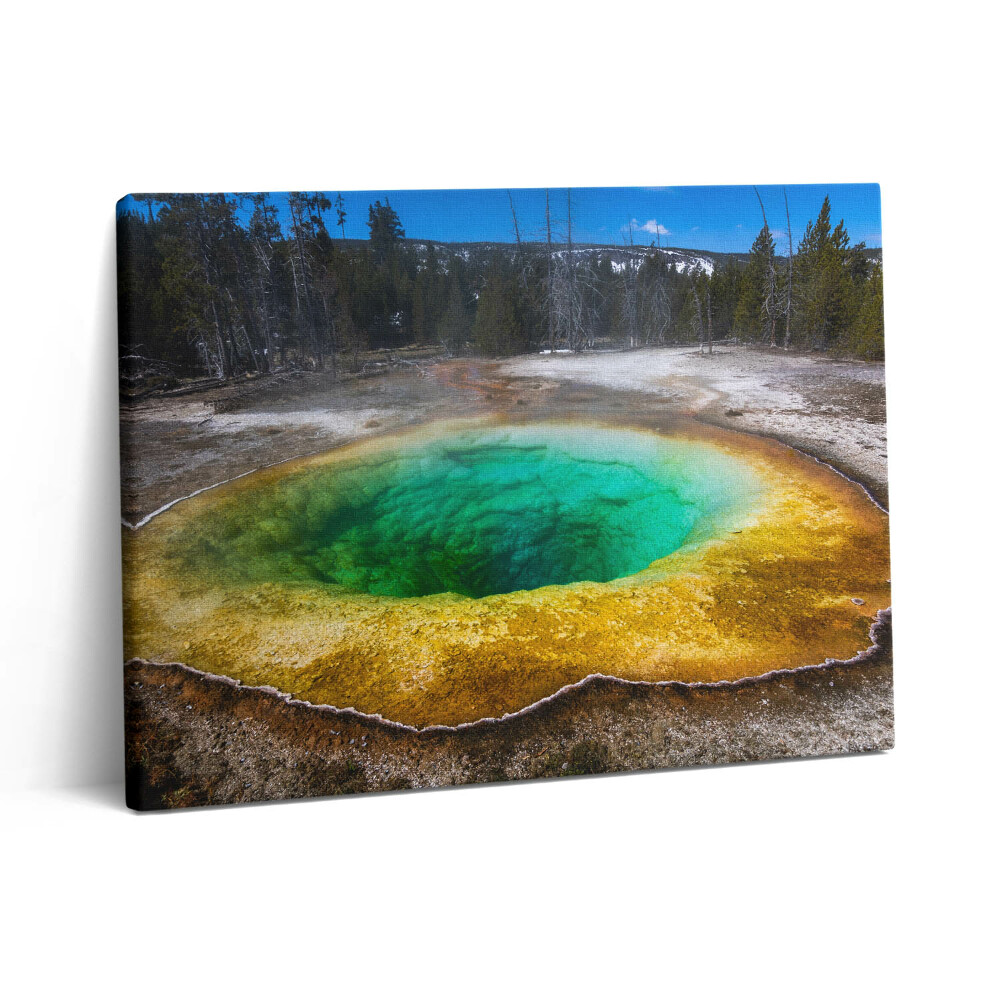 Pictură pe pânză 80x60 Izvoarele termale Yellowstone