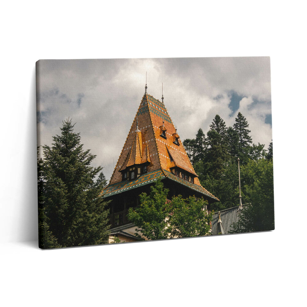 Pictură pe pânză 80x60 Palatul Pelișor din România