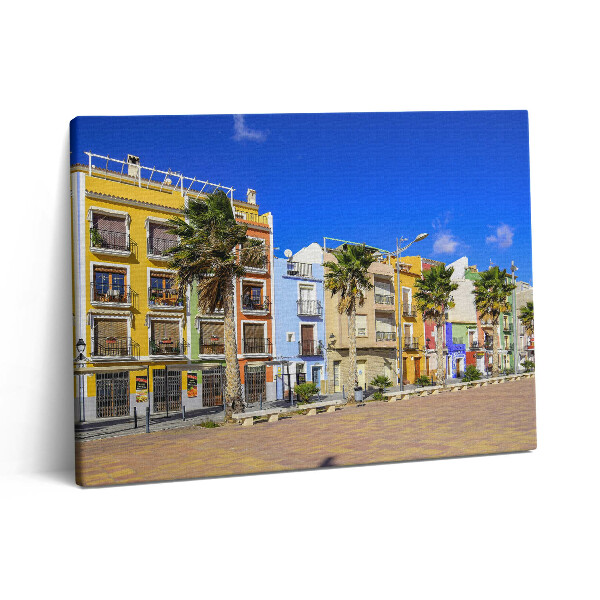 Pictură pe pânză 80x60 Un oraș de pe Costa Blanca