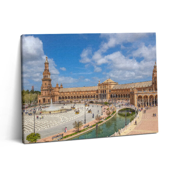 Pictură pe pânză 80x60 Plaza de España din Sevilla