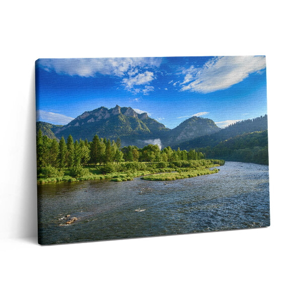 Pictură pe pânză 80x60 Cotul Dunajec din Munții Pieniny