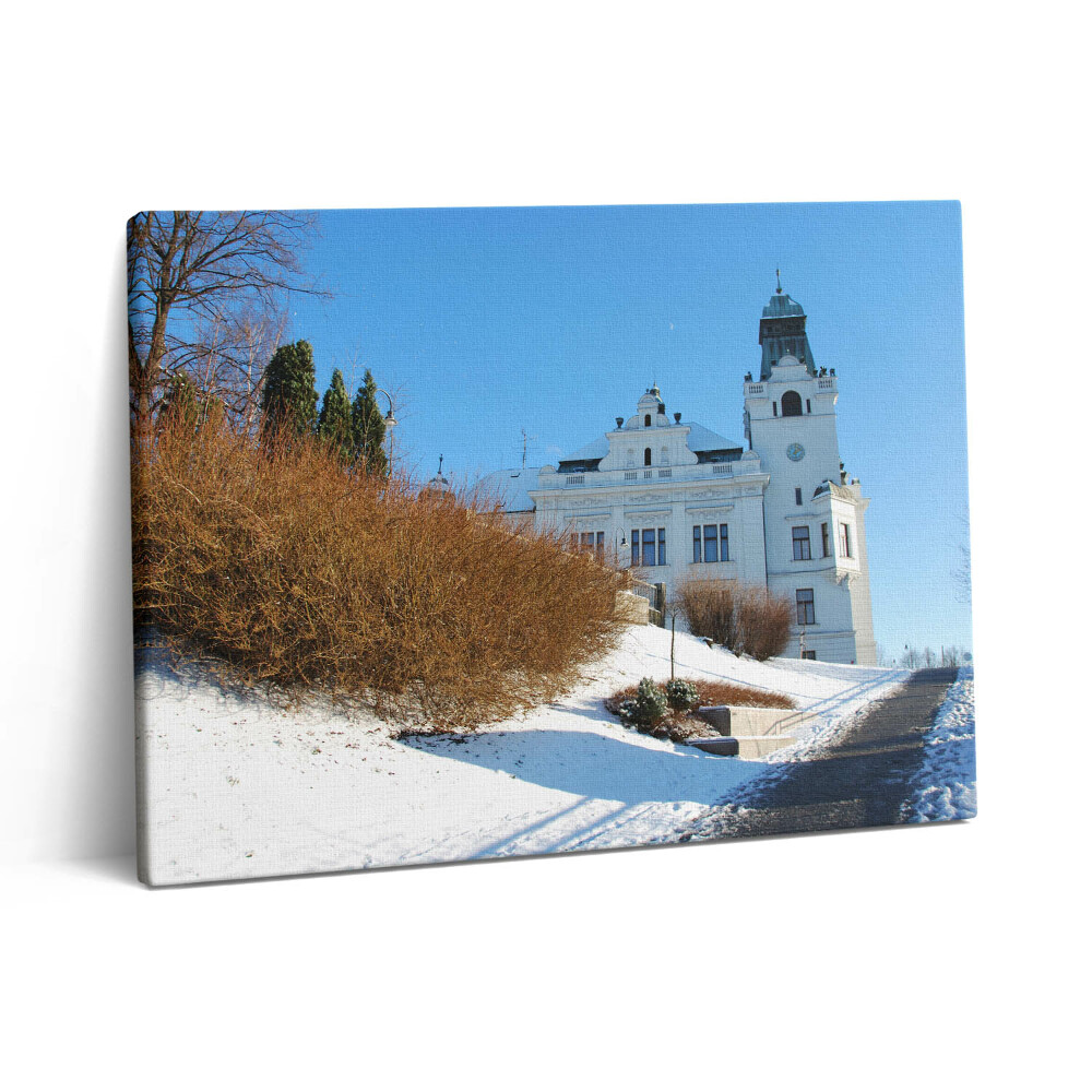 Pictură pe pânză 80x60 Orașul Ostrava iarna