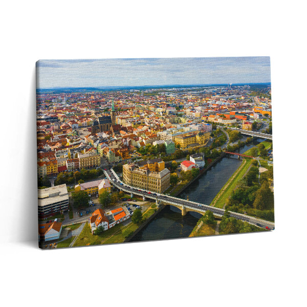 Pictură pe pânză 80x60 Peisajul orașului Pilsen