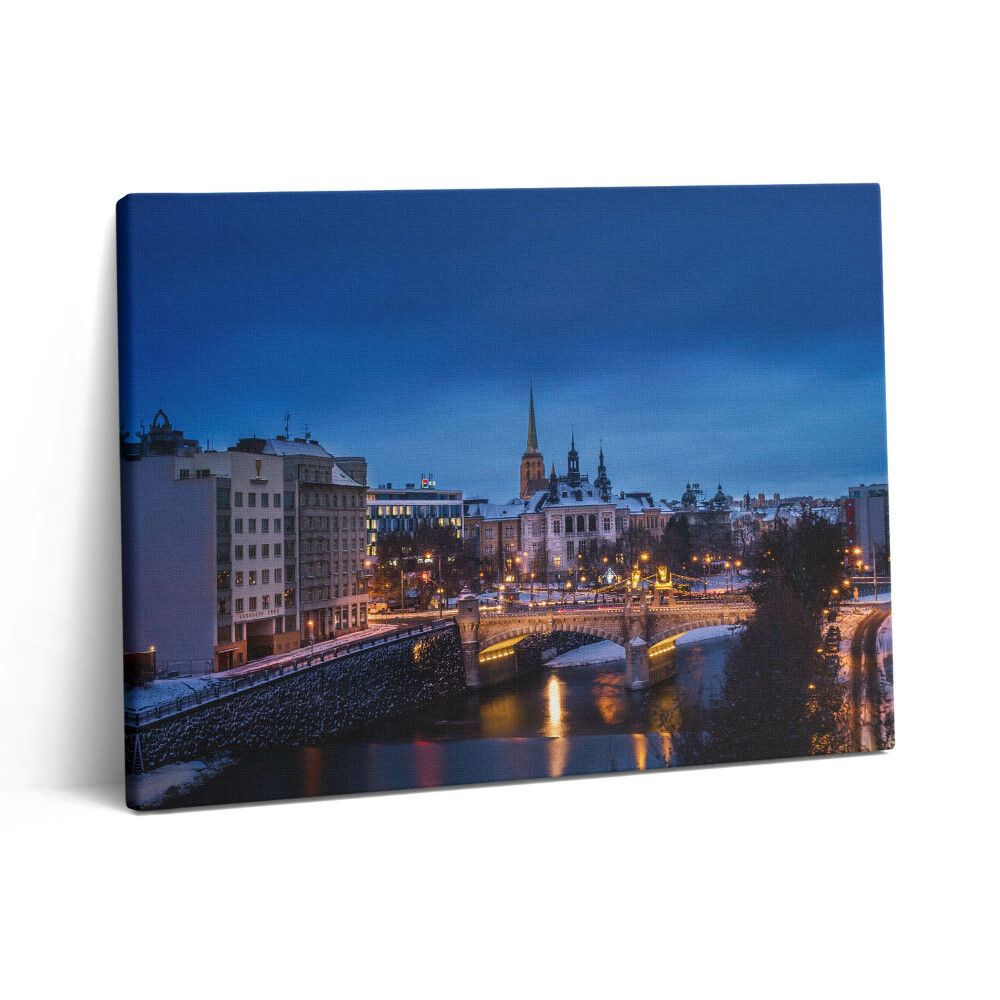 Pictură pe pânză 80x60 Panoramă a orașului Pilsen din Republica Cehă