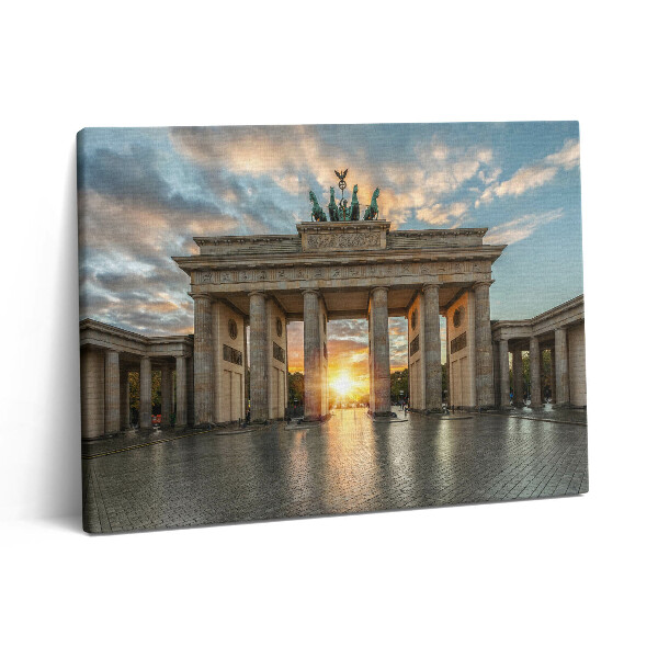 Pictură pe pânză 80x60 Poarta Brandenburg din Berlin