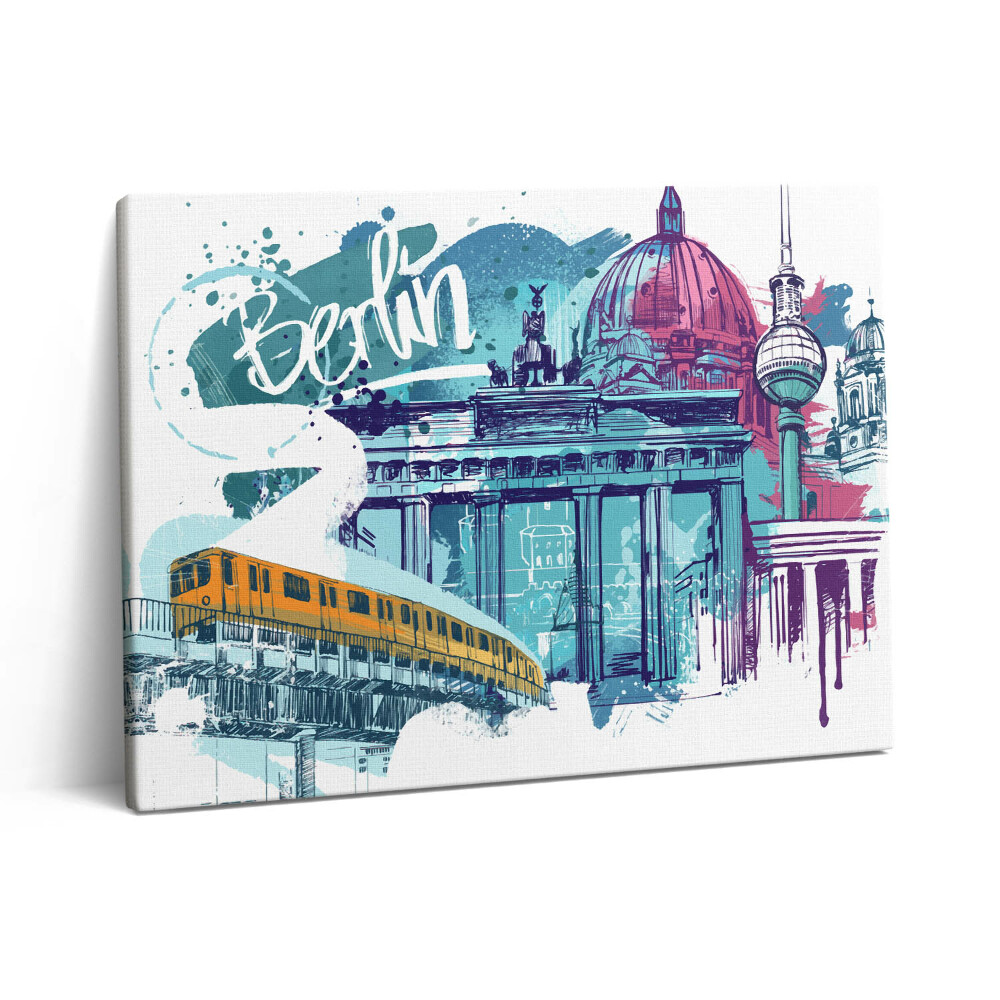 Pictură pe pânză 80x60 Călătoriți prin Berlin