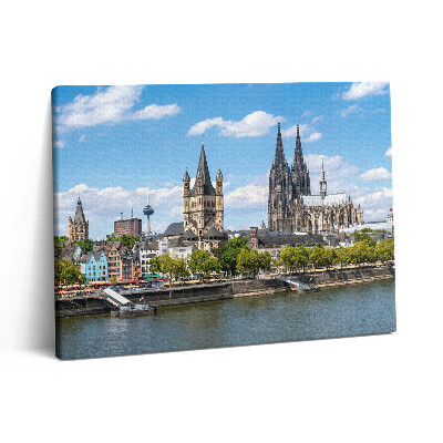 Pictură pe pânză 80x60 Panorama din Köln