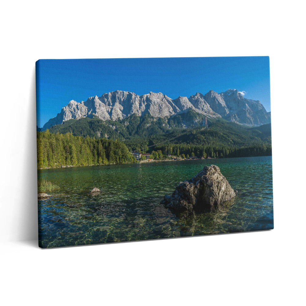 Pictură pe pânză 80x60 Vârful Zugspitze din Germania