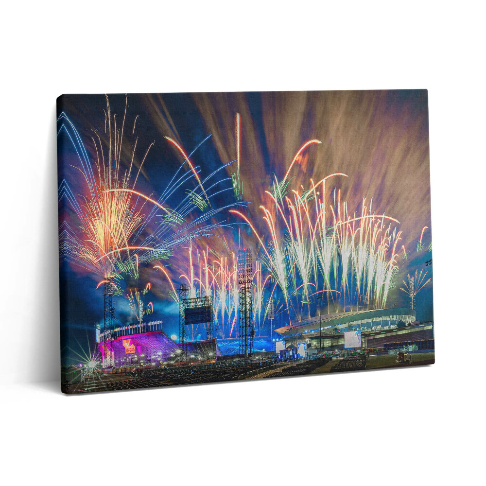 Pictură pe pânză 80x60 Anul Nou în Birmingham