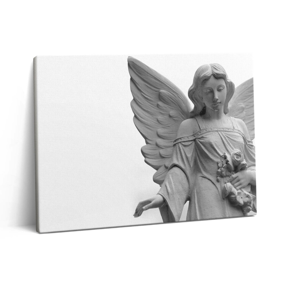 Pictură pe pânză 80x60 Sculptură a unui înger cu aripi