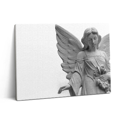 Pictură pe pânză 80x60 Sculptură a unui înger cu aripi