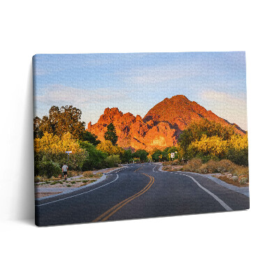 Pictură pe pânză 80x60 Vedere a Muntelui Camelback