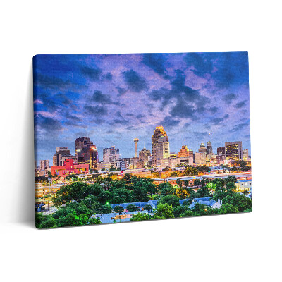 Pictură pe pânză 80x60 Peisajul urban din San Antonio