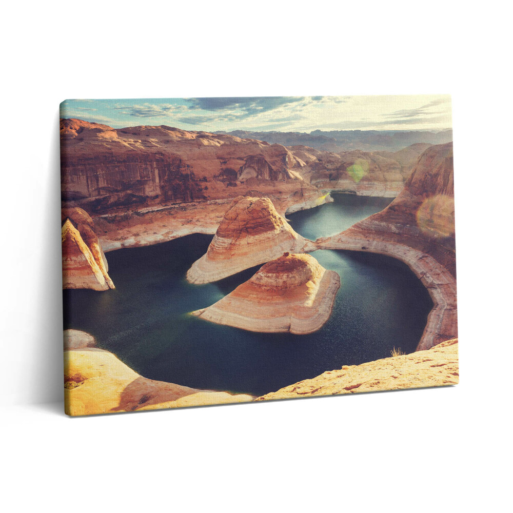 Pictură pe pânză 80x60 Lacul Powell din SUA