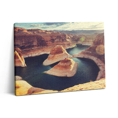 Pictură pe pânză 80x60 Lacul Powell din SUA