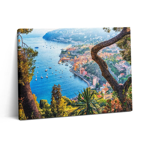 Pictură pe pânză 80x60 Satul Villefranche-sur-Mer