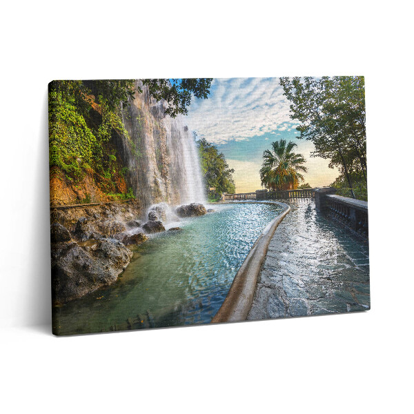 Pictură pe pânză 80x60 Cascada în Parc de la Colline du Chateau
