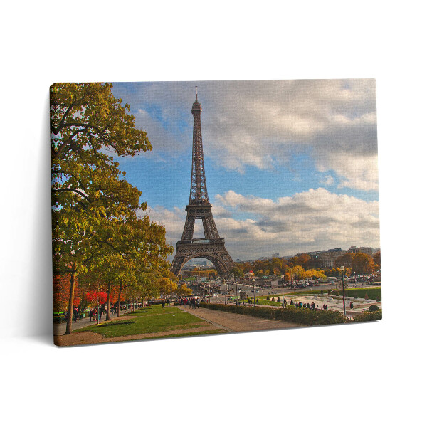 Pictură pe pânză 80x60 Toamna în Franța Turnul Eiffel
