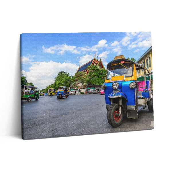 Pictură pe pânză 80x60 Taxi tuk-tuk în Bangkok