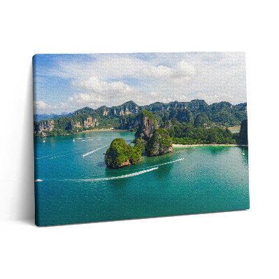 Pictură pe pânză 80x60 Insulă în Thailanda