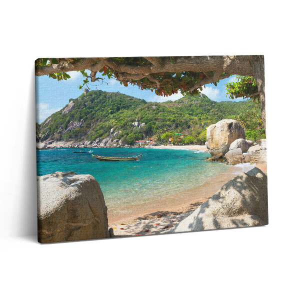 Pictură pe pânză 80x60 Vedere la mare Koh Tao Thailanda
